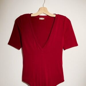 Free People V With it Bodysuit